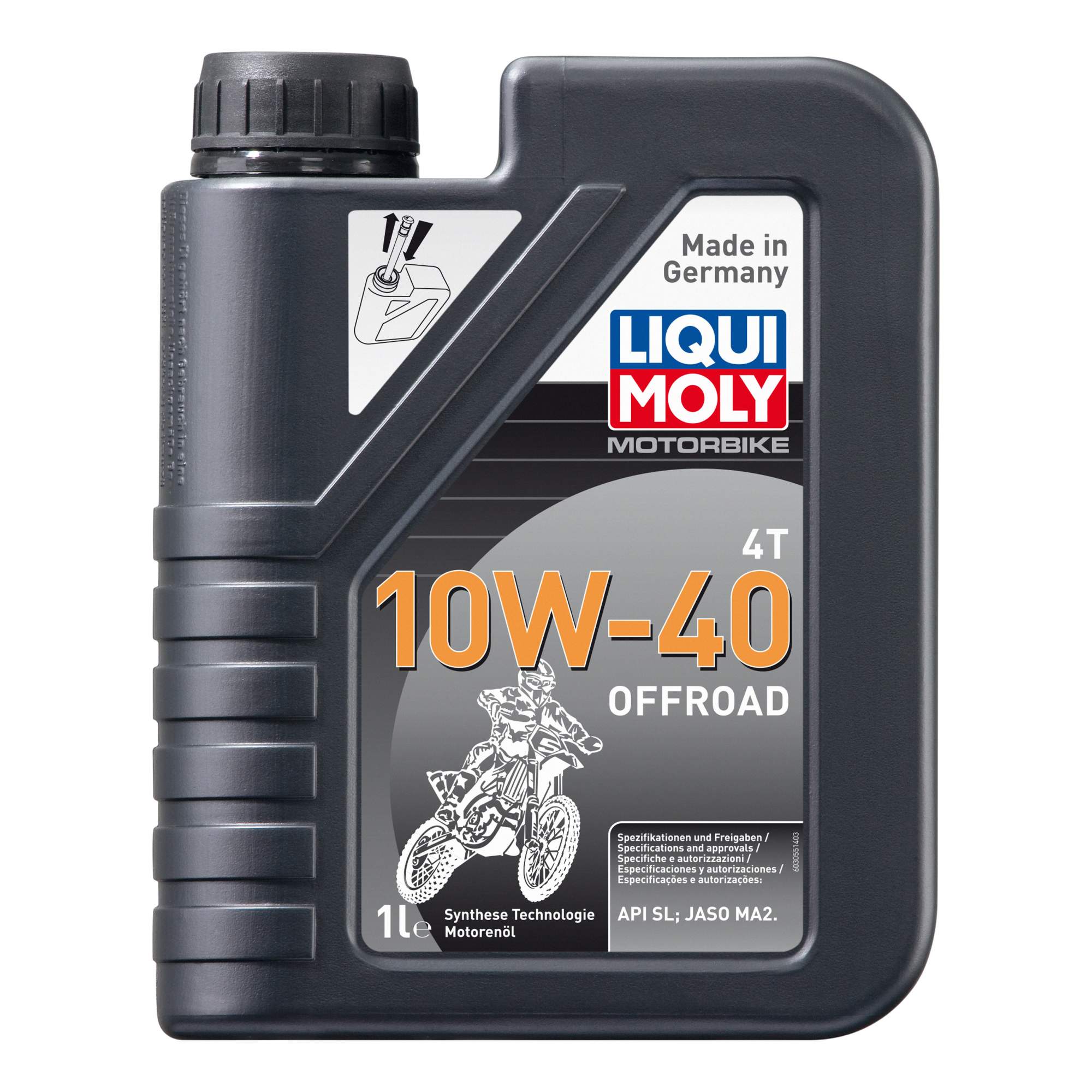 Моторное масло LIQUI MOLY Motorbike 4T Offroad 10w-40 1л