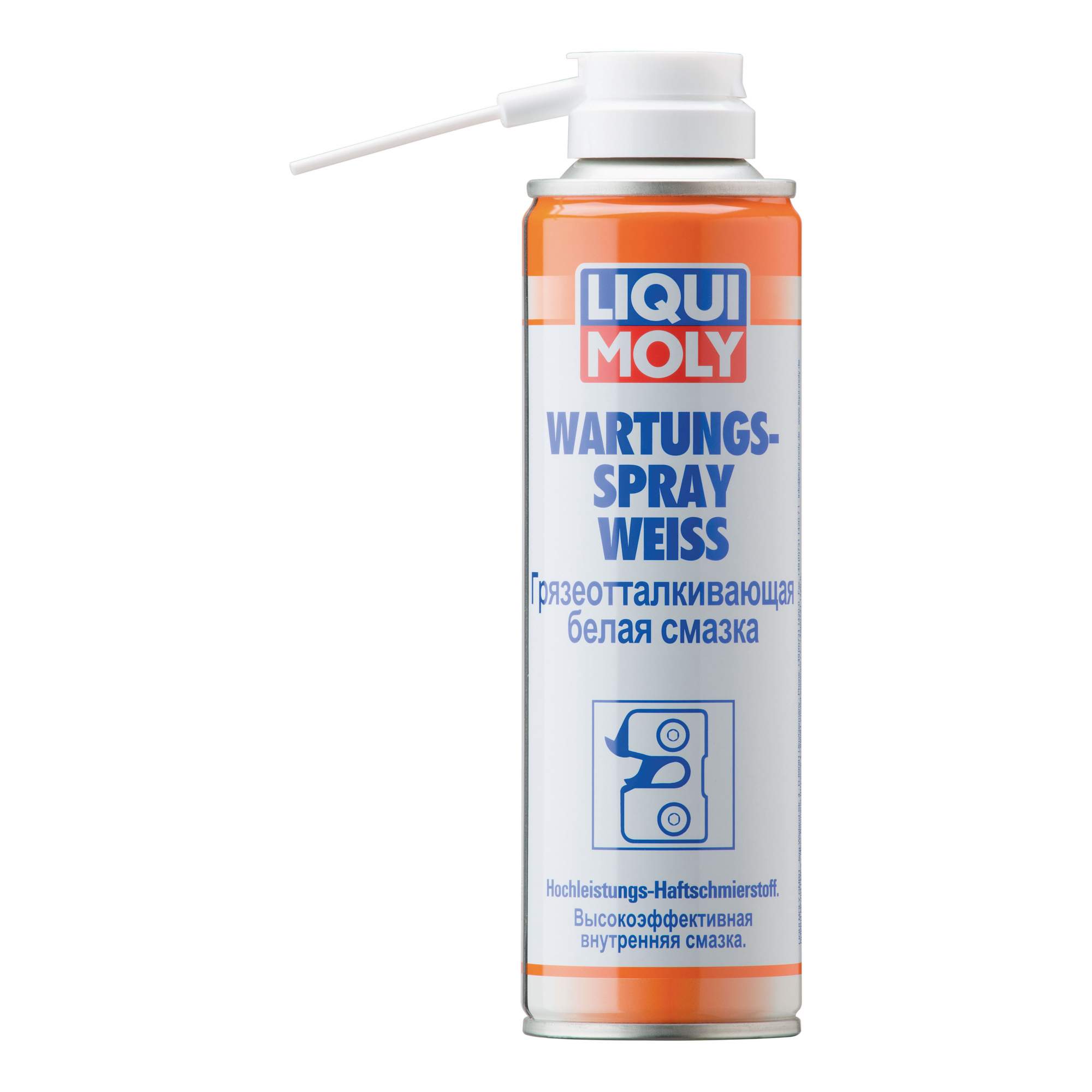 Грязеотталкивающая белая смазка LIQUI MOLY 3953 Wartungs-Spray weiss - купить в Москве, цены на Мегамаркет | 100000400261