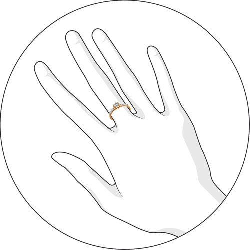 Кольцо помолвочное из серебра с фианитом р. 16.5 SOKOLOV 93010396