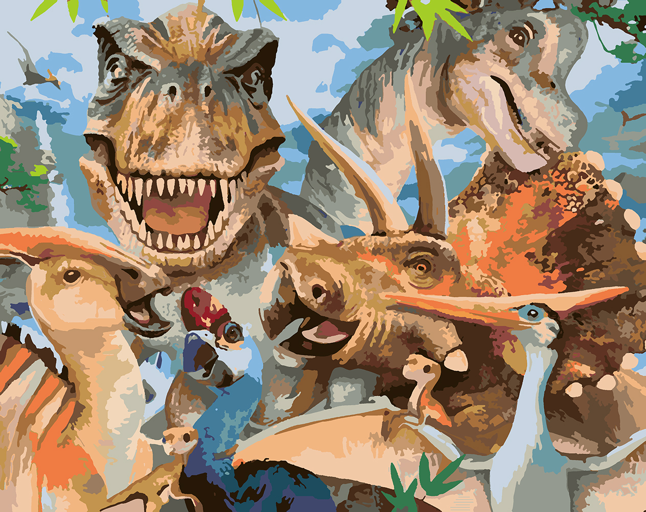 Selfies Prime 3d Puzzle динозавры