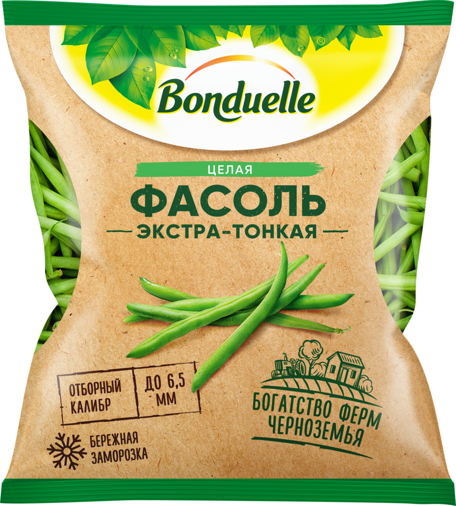 Купить фасоль стручковая Bonduelle экстра-тонкая быстрозамороженная 400 г, цены на Мегамаркет | Артикул: 100028425569