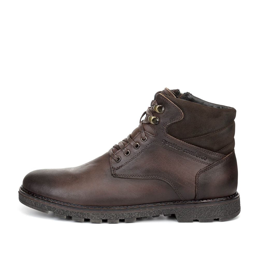 Ботинки мужские quattrocomforto 20154 коричневые 44 RU