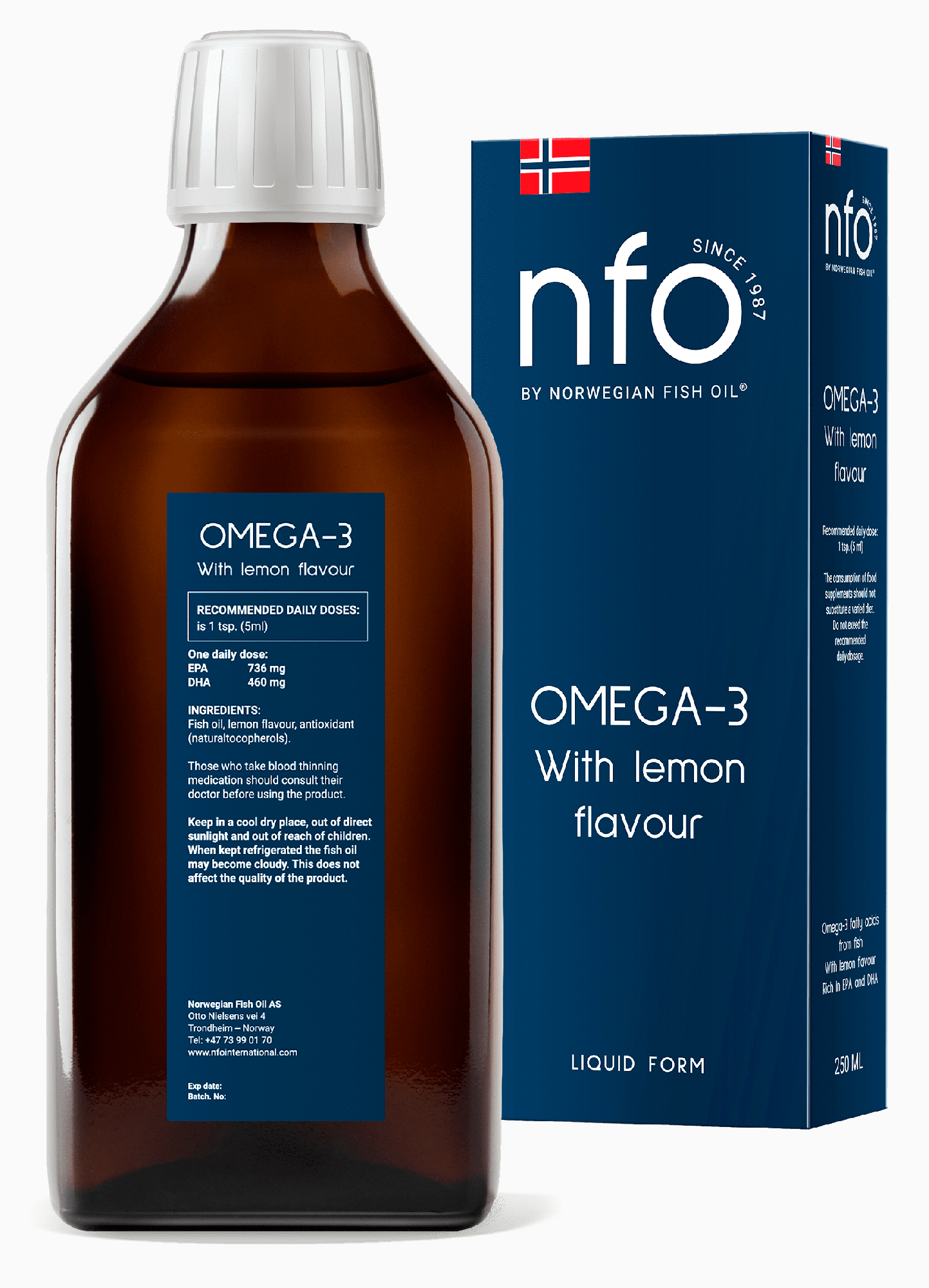 Омега-3 Norwegian Fish Oil со вкусом лимона флакон 240 мл - купить в ...
