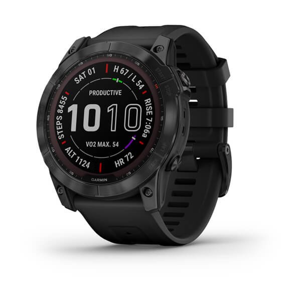 Часы Garmin Fenix 7X Solar титановый серый с черным ремешком, купить в Москве, цены в интернет-магазинах на Мегамаркет