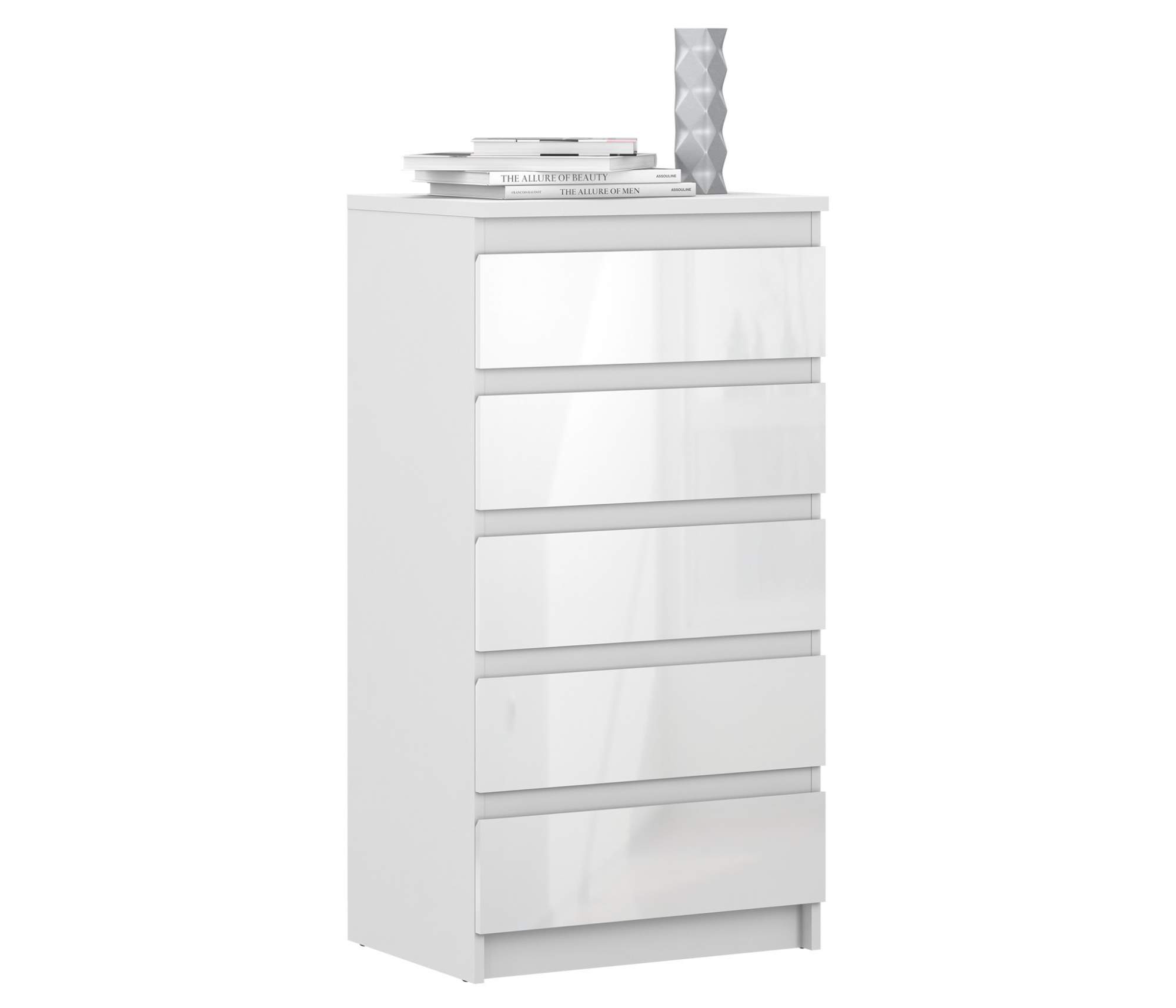 Комод СТОЛПЛИТ Медея СБ-2455/1 с 5-ю ящиками, белый, 60*115*44 см ...