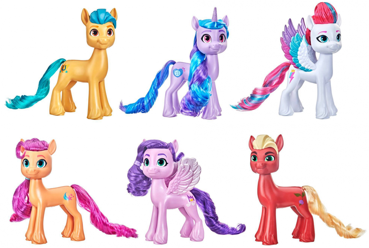 Купить фигурки Hasbro My Little Pony Набор из 6 сияющих коллекционных пони  Новое поколение 6 Мега, цены на Мегамаркет