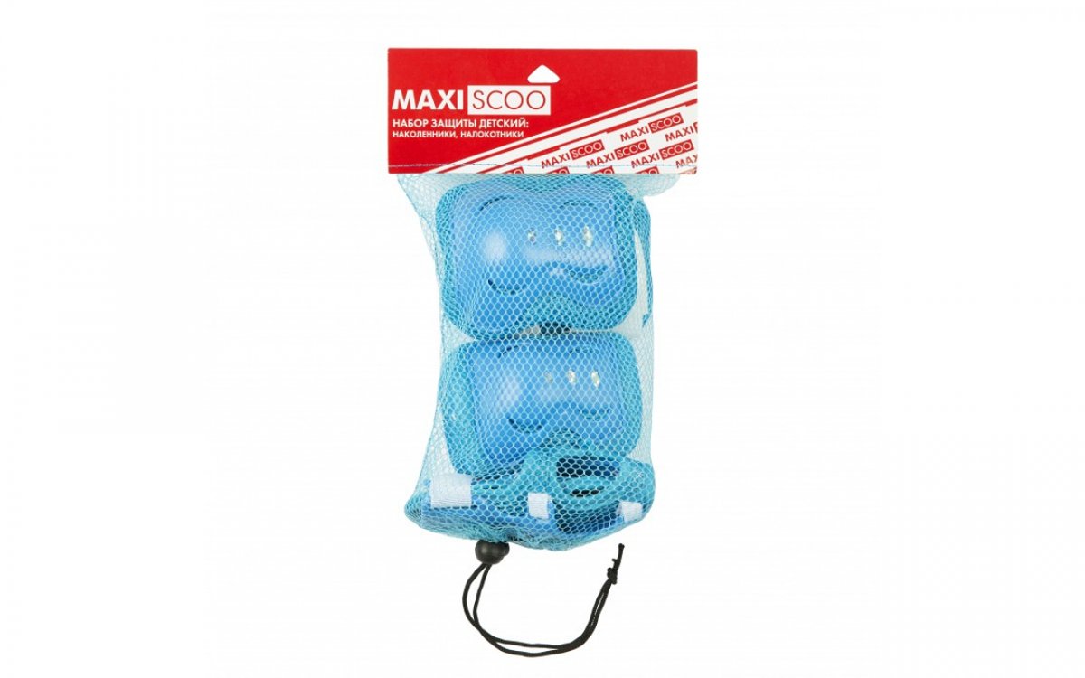 Комплект защиты Maxiscoo MSC-PR6190, голубой, M