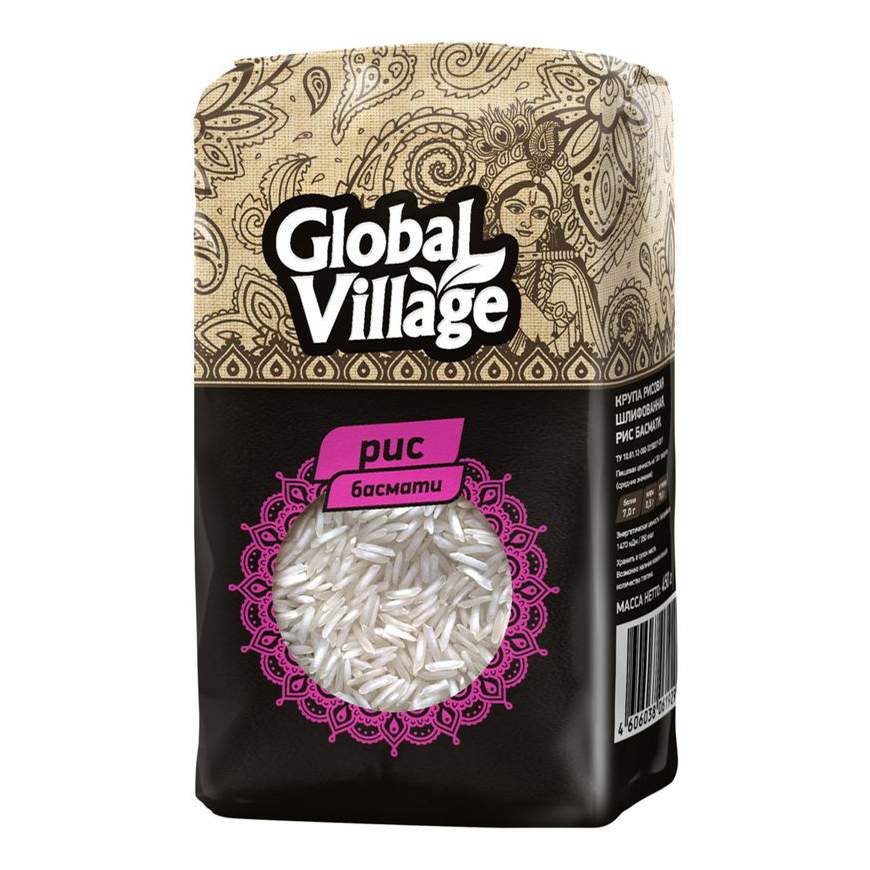 Рис Global Village Басмати шлифованный 450 г - отзывы покупателей на маркетплейсе Мегамаркет | Артикул: 100045547707