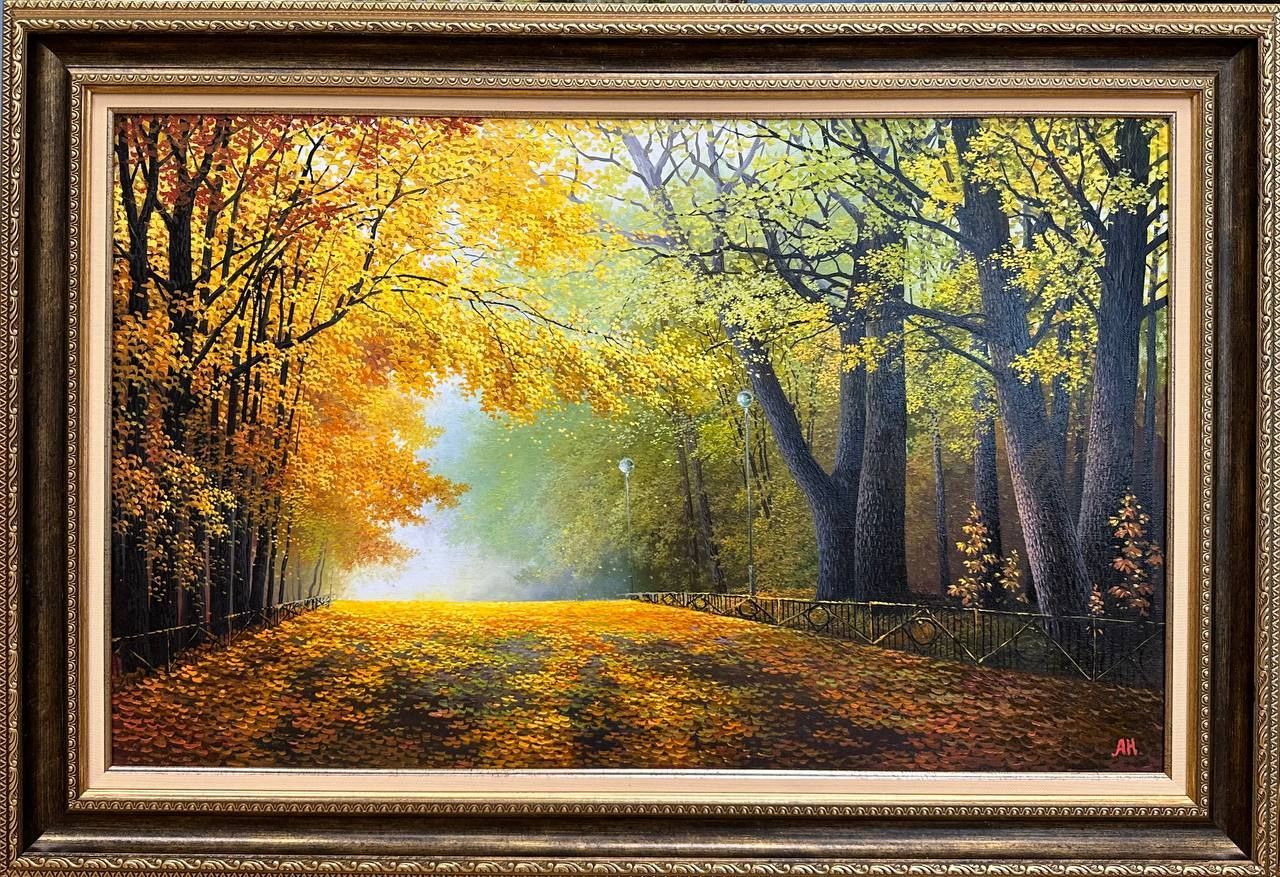 Осенний пейзаж маслом на холсте