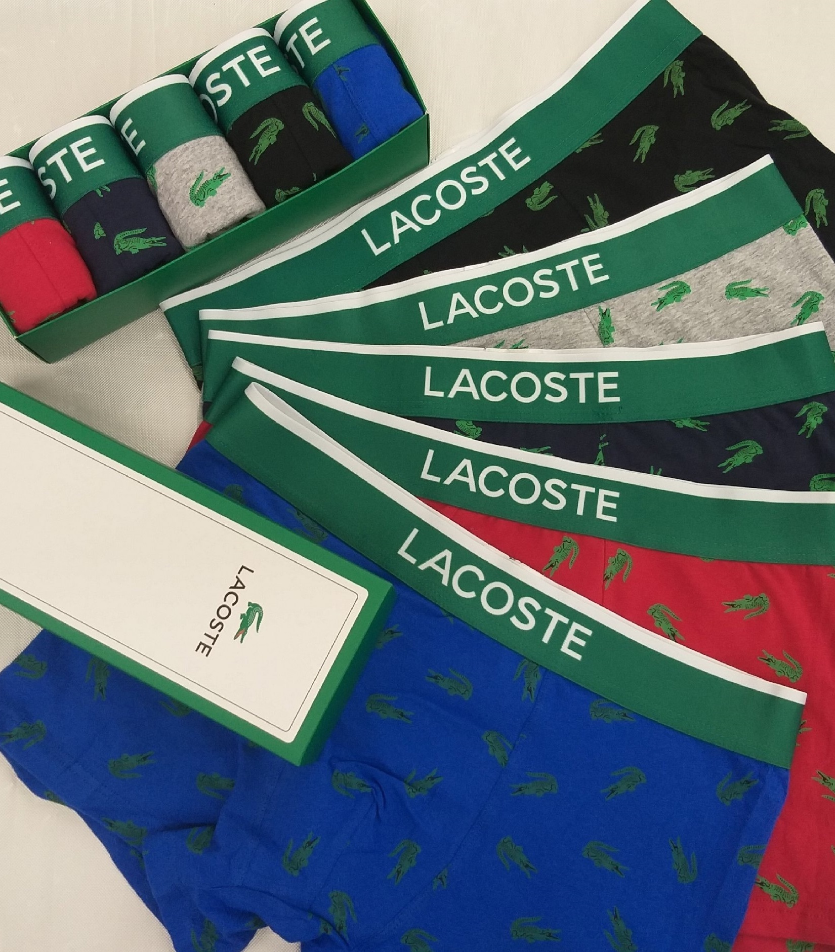 Комплект трусов мужских Lacoste LAC1 в ассортименте 46-48 RU, 5 шт. реплика - купить в Styluson, цена на Мегамаркет