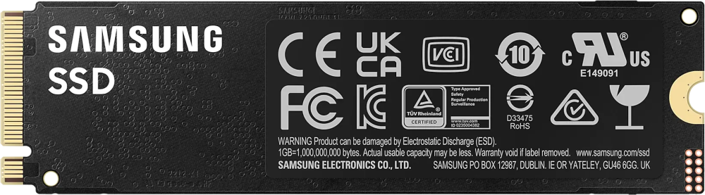 SSD накопитель Samsung 990 PRO M.2 2280 1 ТБ (MZ-V9P1T0BW