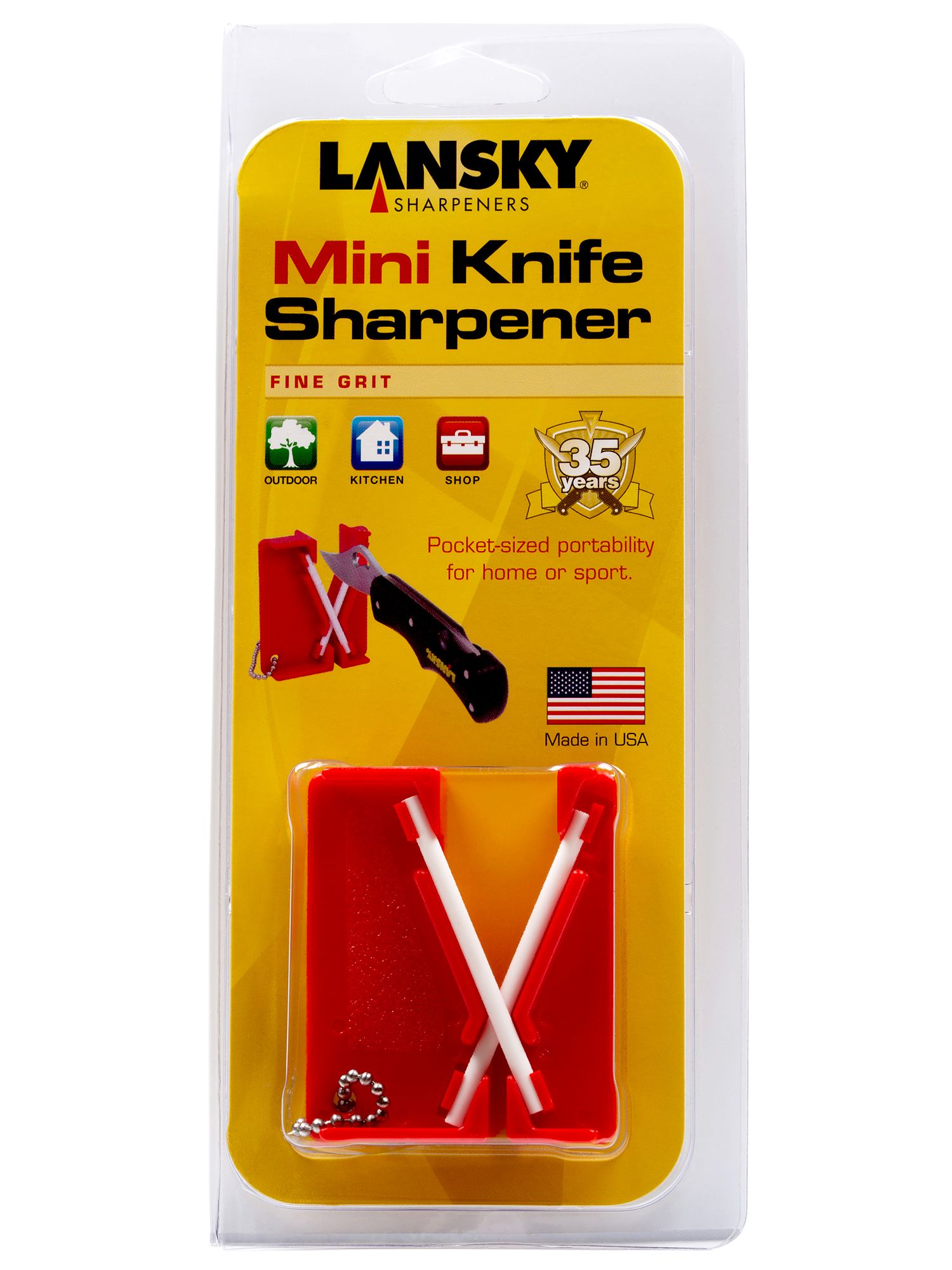 Lansky Pocket-Sized Mini Knife Sharpener LCKEY