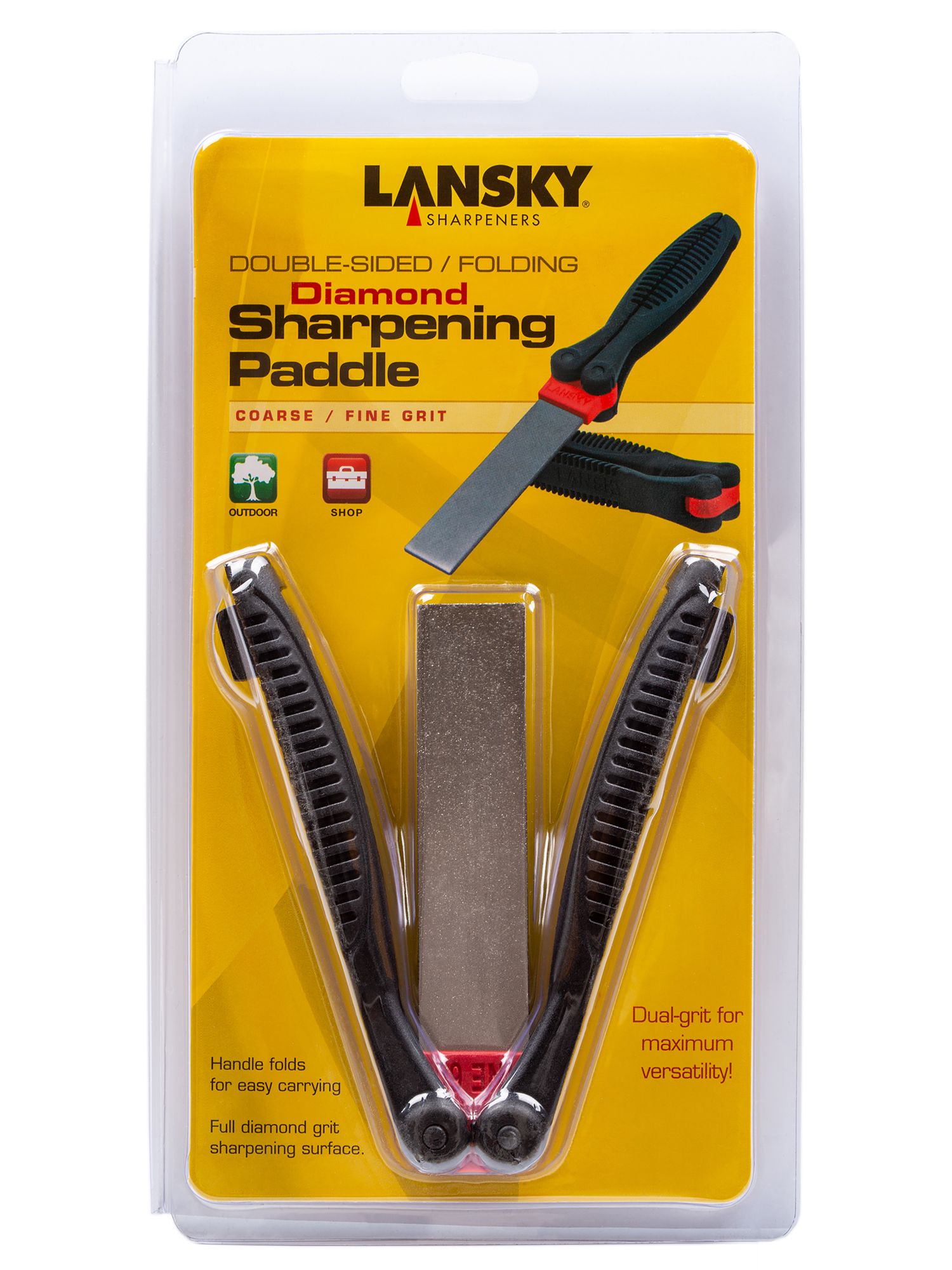 Lansky Double-Sided Folding Diamond Sharpening Paddle - Coarse/Fine