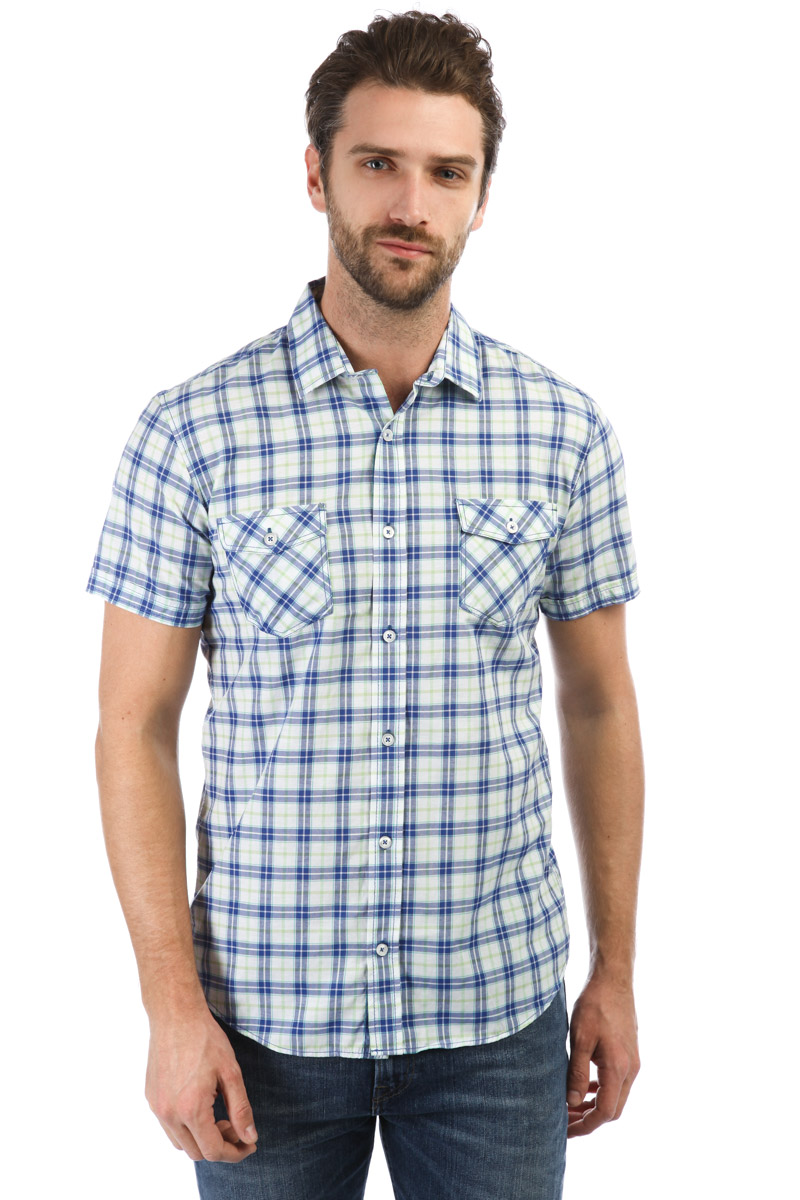 Рубашка мужская JOGGY SQ60982 синяя S