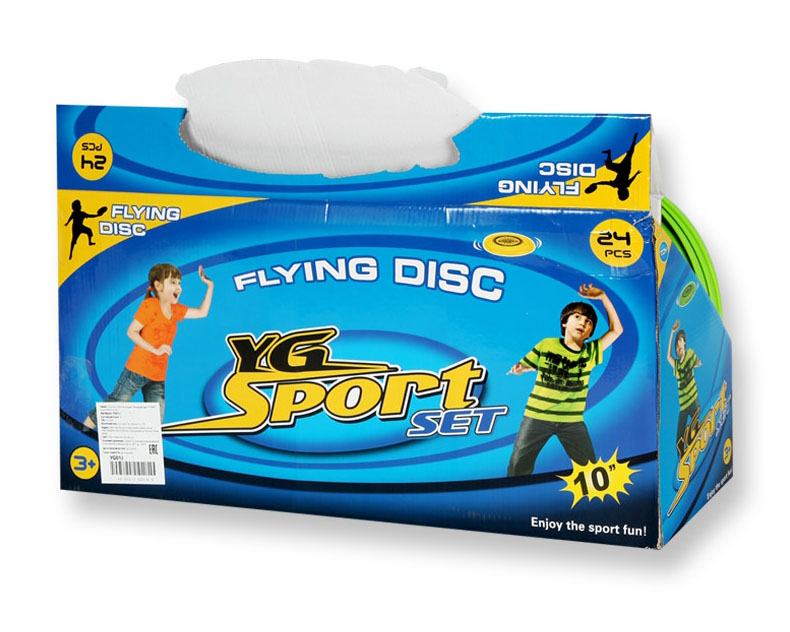 YG Sport Игра на открытом воздухе "Летающий диск" в шоу-боксе (25 см, в ассорт.) YG Sport