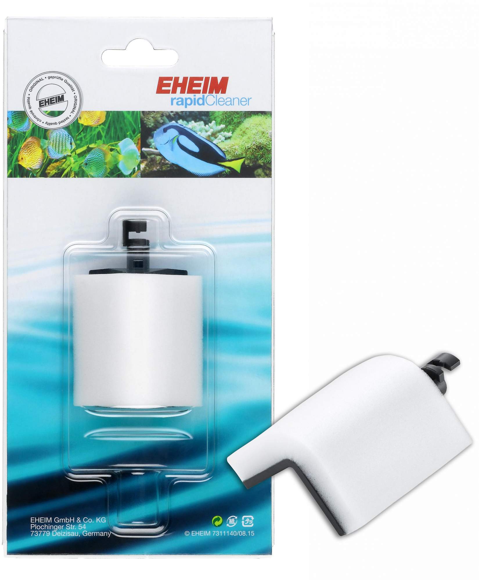 Стеклоочиститель-губка Eheim rapidCleaner для чистки аквариумных стекол, угловая