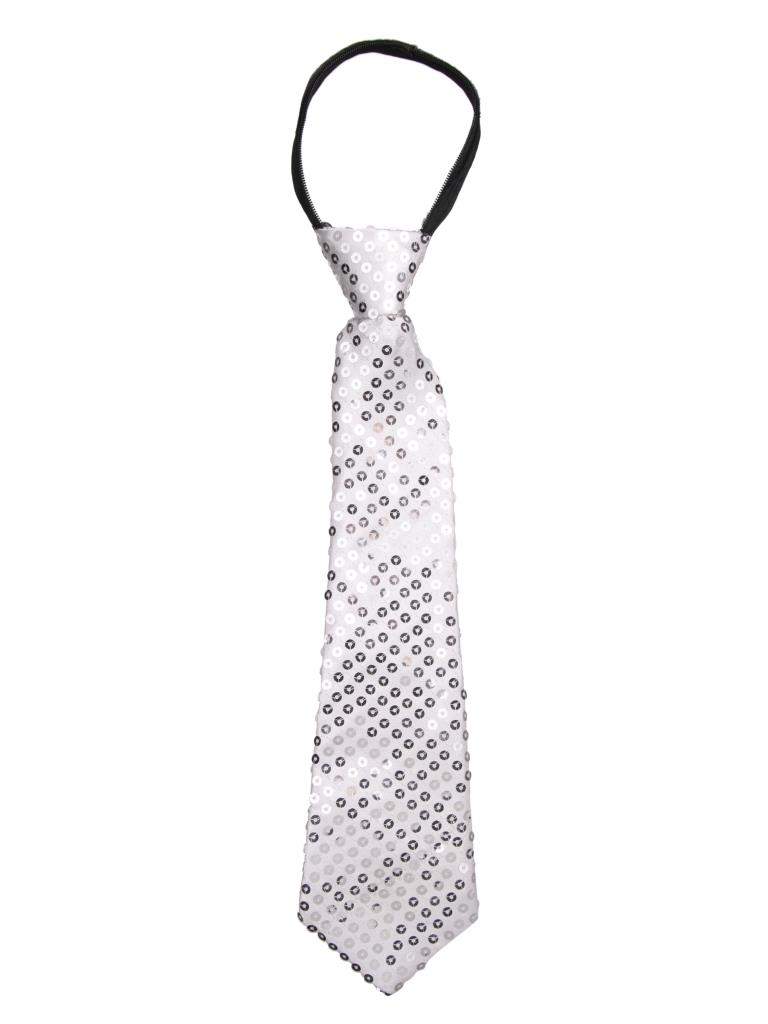 Маскарадный галстук, цвет серебряный, 35 см арт. 34630/12