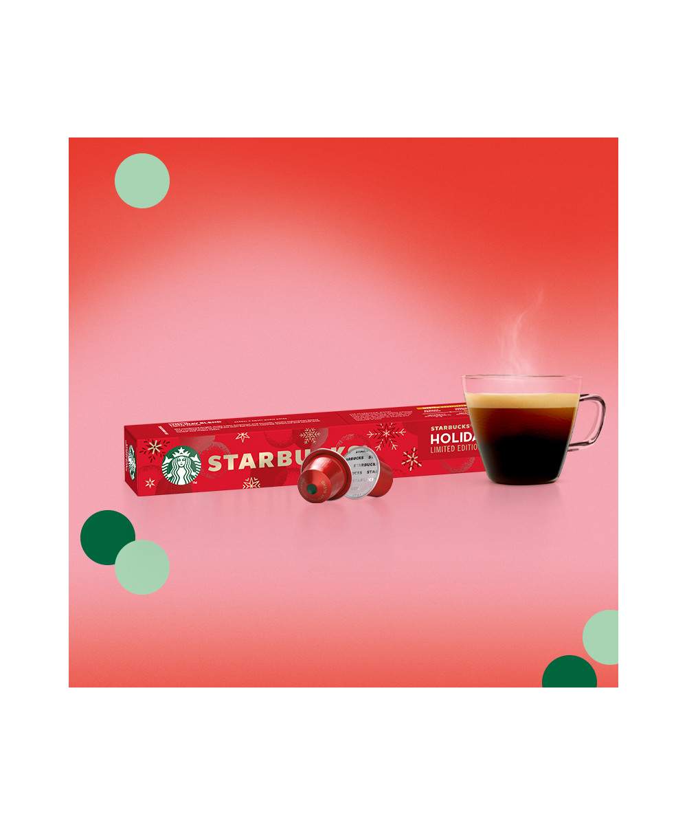 Кофе Starbucks Holiday Blend Limited Edition ср.обжарка, для системы Nespresso, 10 капсул