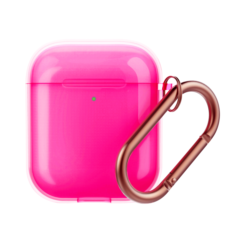 Чехол Deppa TPU Neon для AirPods 1/2 Pink