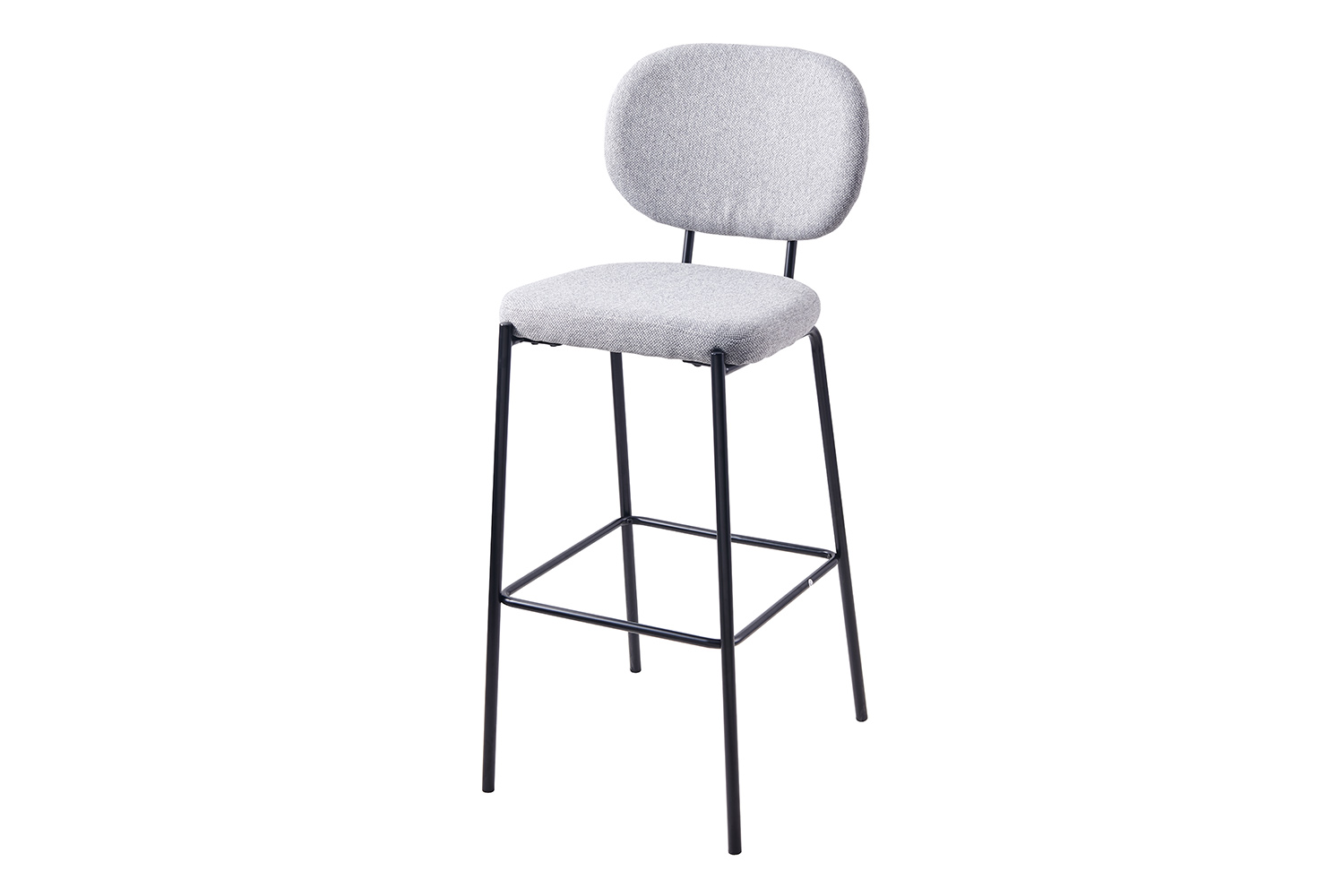 Барный стул Hoff Elegy 80361043, черный/светло-серый