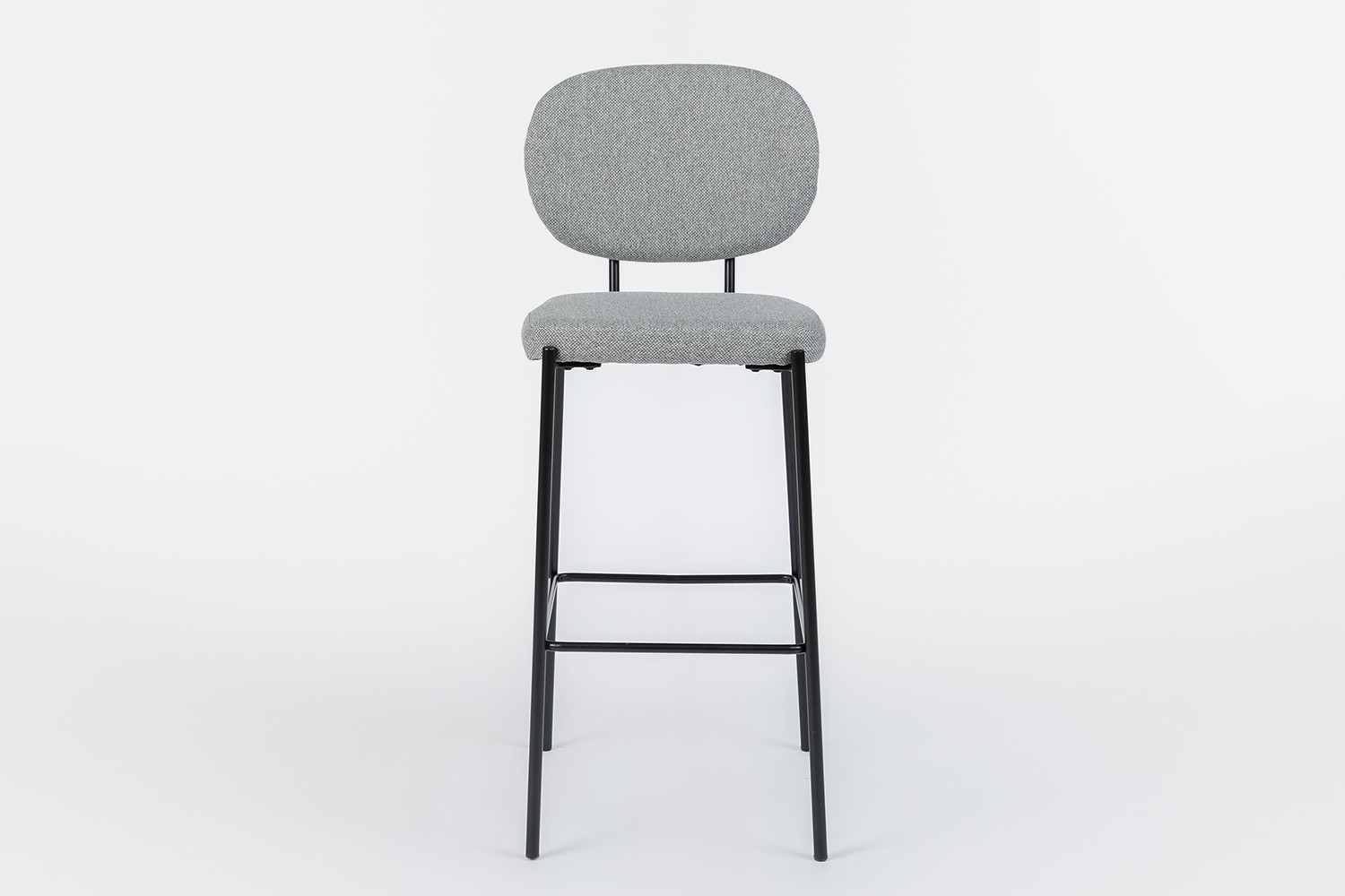Барный стул Hoff Elegy 80361043, черный/светло-серый