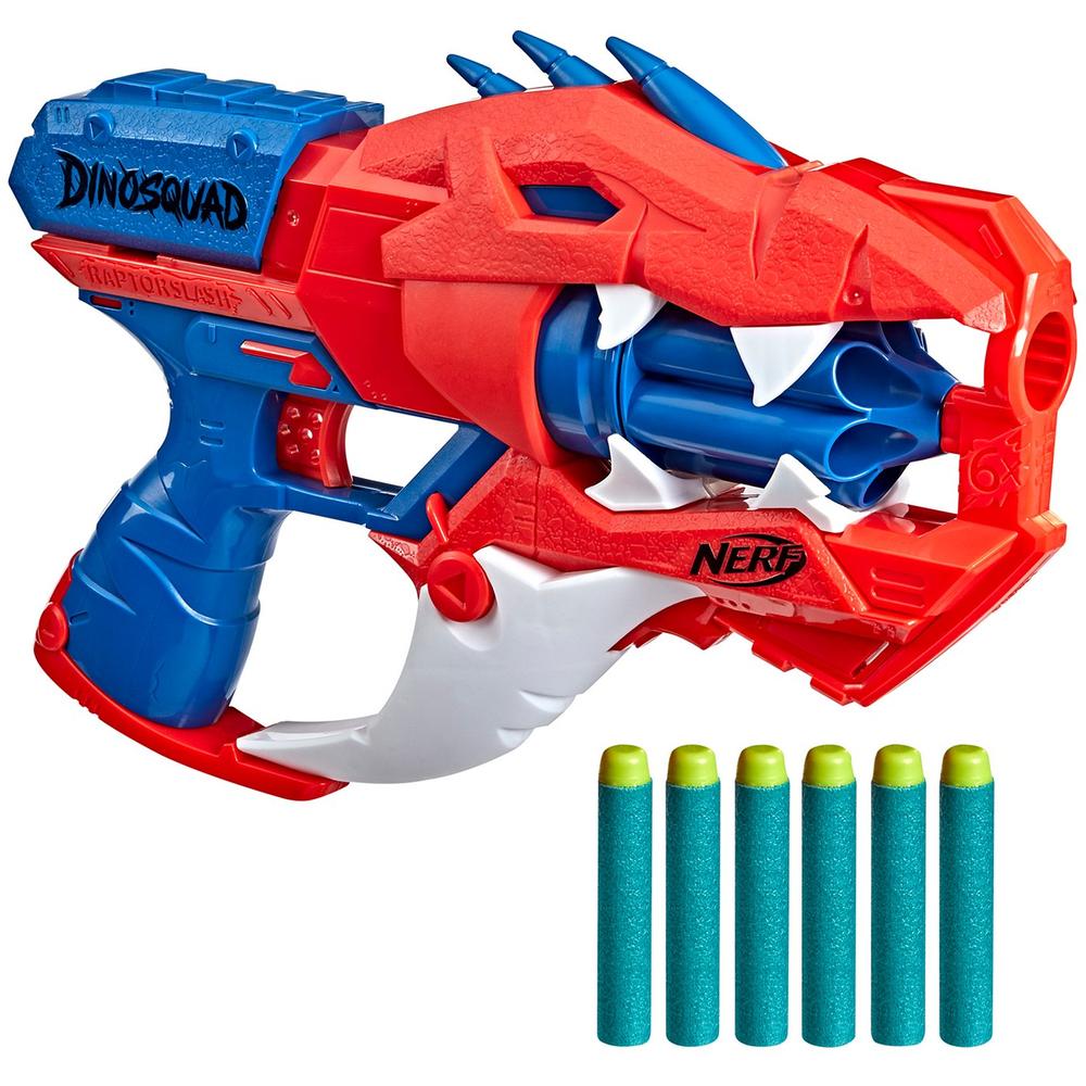 Купить бластер игрушечный Hasbro Nerf Дино Сквад Раптор Слэш F2475EU4, цены  на Мегамаркет