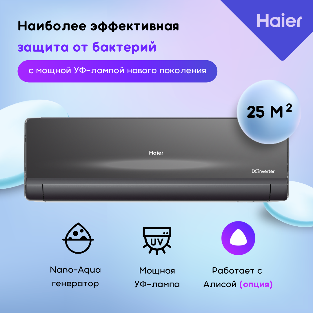 Сплит-система Haier AS09NS6ERA-B / 1U09BS3ERA, купить в Москве, цены в интернет-магазинах на Мегамаркет