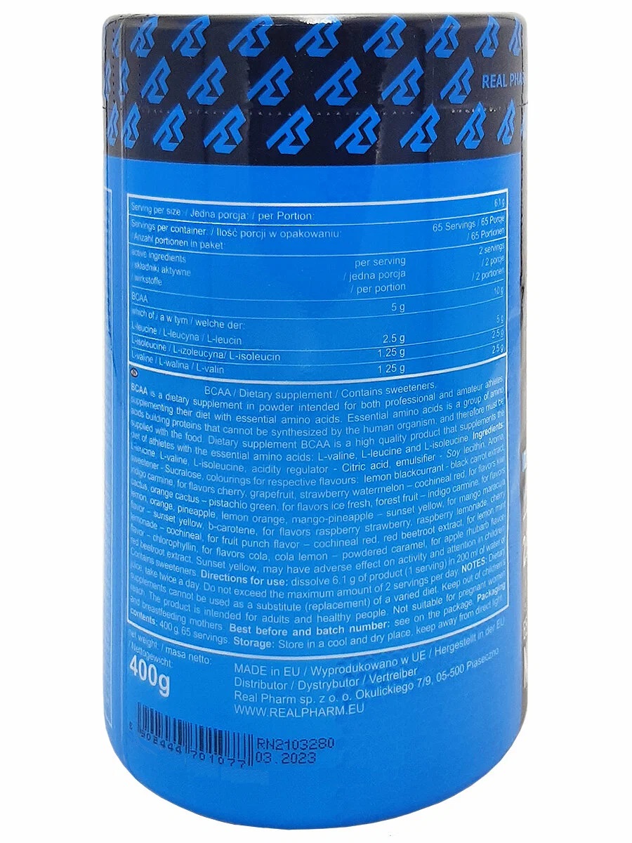 <b>Real</b> <b>Pharm</b> <b>BCAA</b> <b>Instant</b> 400 г, ice fresh № 2.