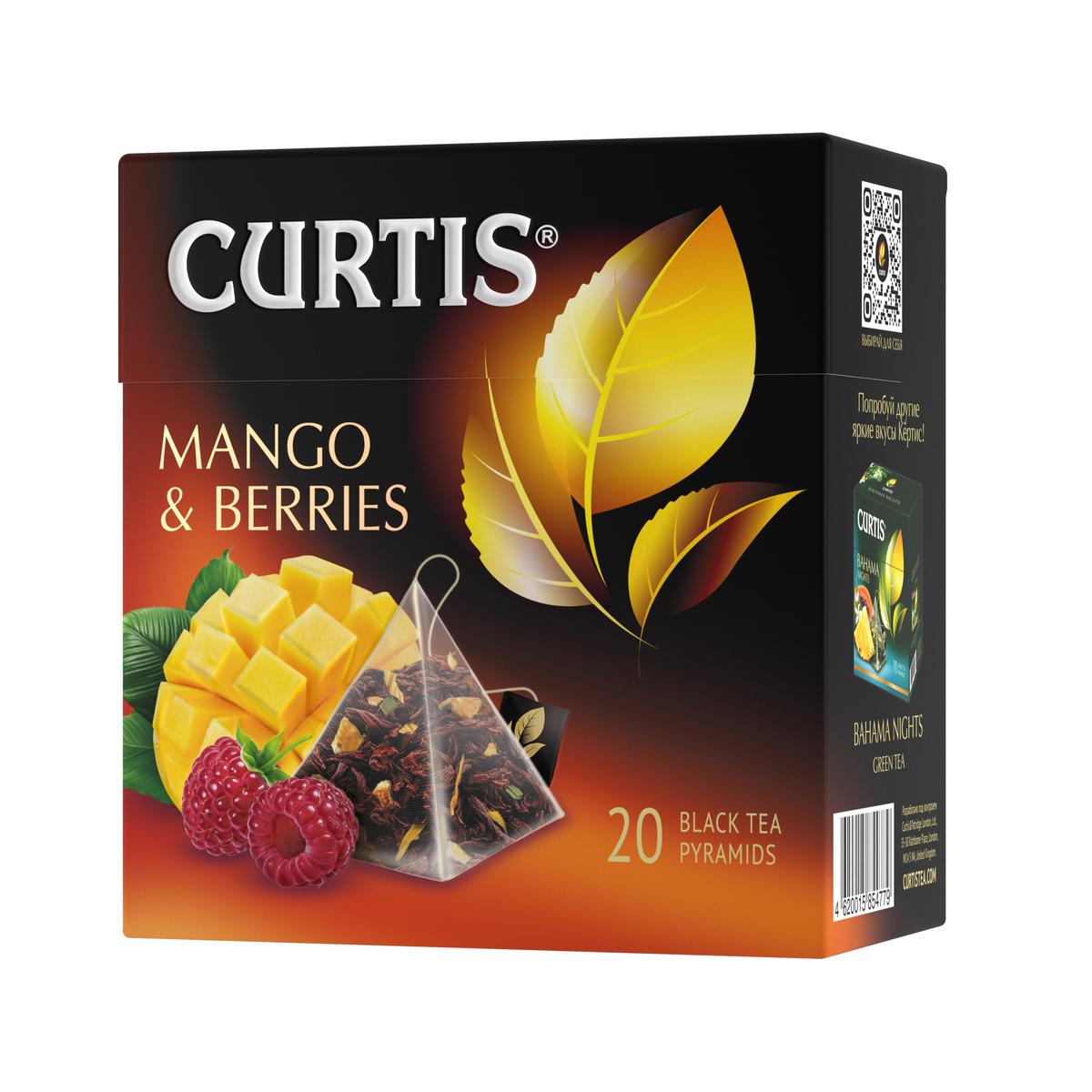 Характеристики - <b>чай</b> <b>черный</b> CURTIS <b>Mango</b>&berries, с цедрой апельсина, а...