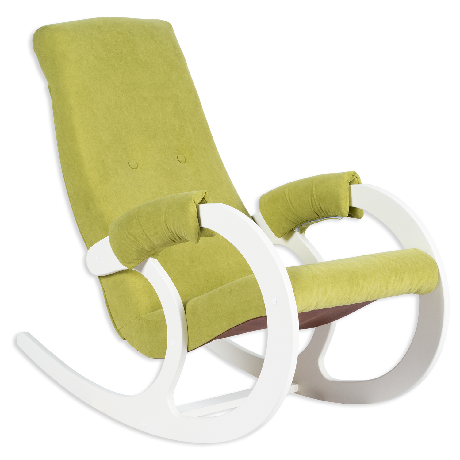 Кресло-качалка AVK Блюз (Avocado Green, Дуб молочный)