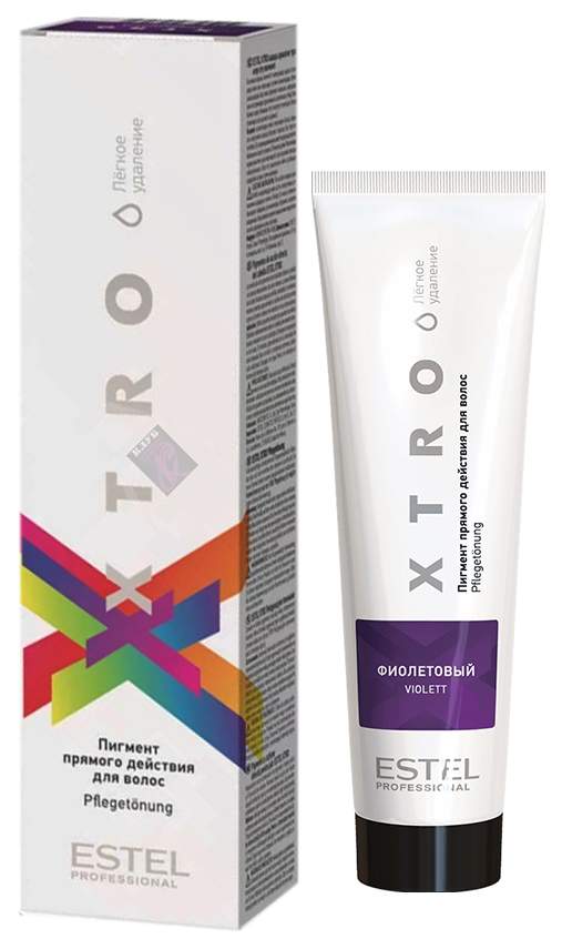 Купить краска для волос ESTEL XTRO Пигмент прямого действия Black фиолетовый 100 мл, цены на Мегамаркет | Артикул: 100026222558