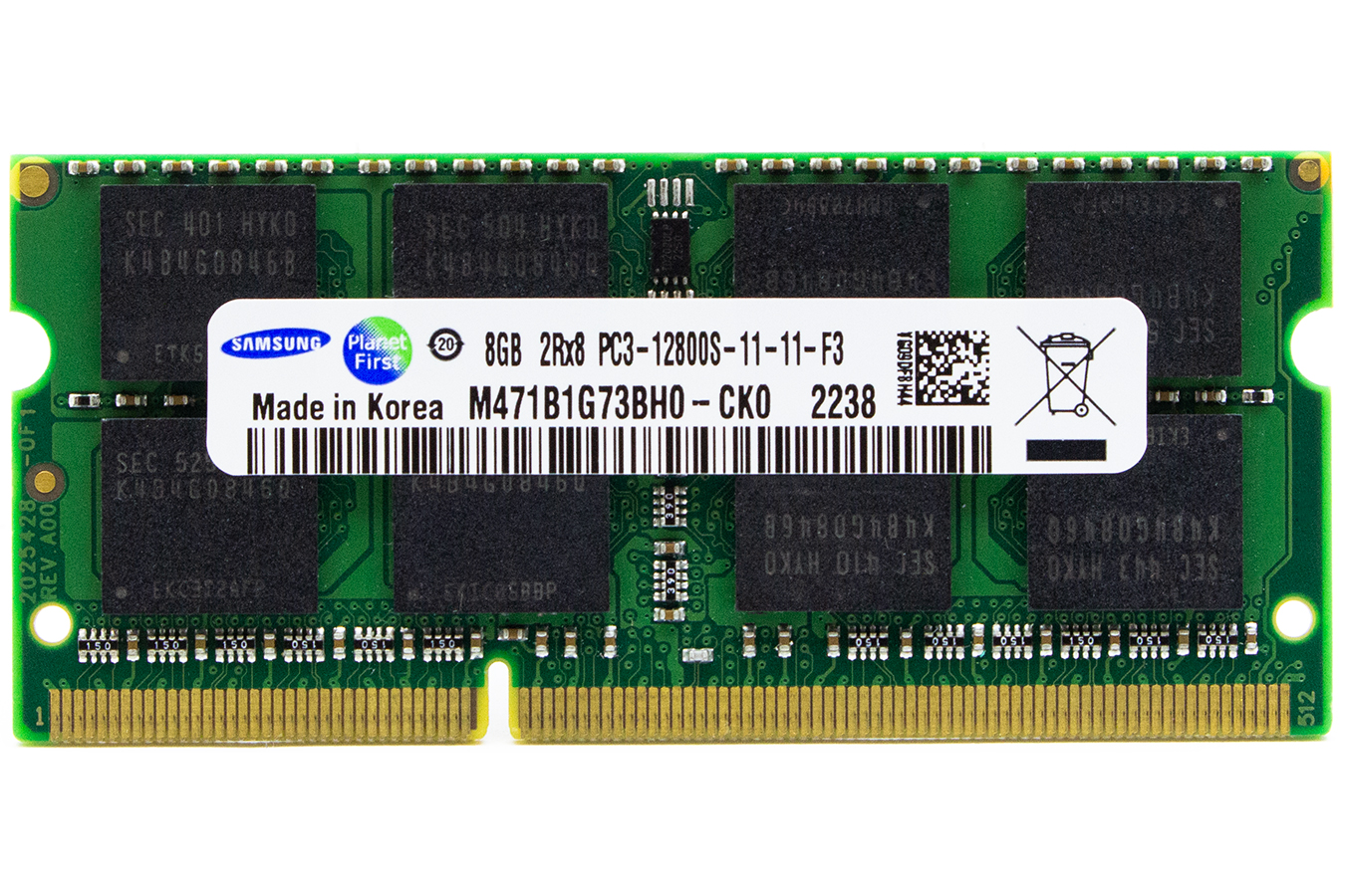 Оперативная память Samsung M471B1G73BH0-CK0 DDR3 1x8Gb 1600MHz, купить в Москве, цены в интернет-магазинах на Мегамаркет