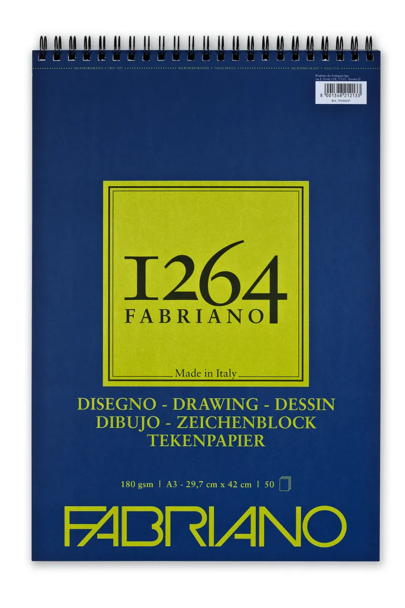 Альбом для графики Fabriano 1264 DRAWING 180г/м.кв 29,7х42 50 листов