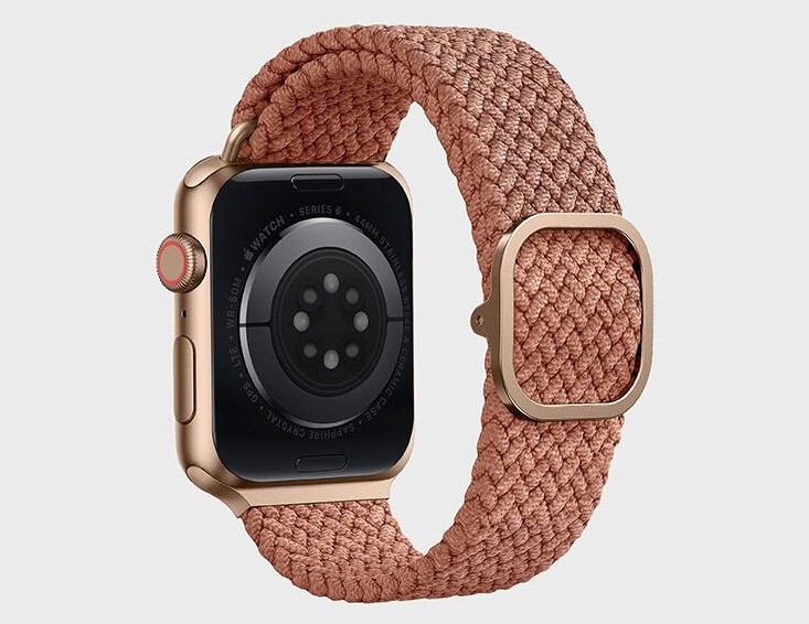 Ремешок Uniq Aspen Strap Braided для Apple Watch 42/44 мм, розовый (44MM-ASPPNK)