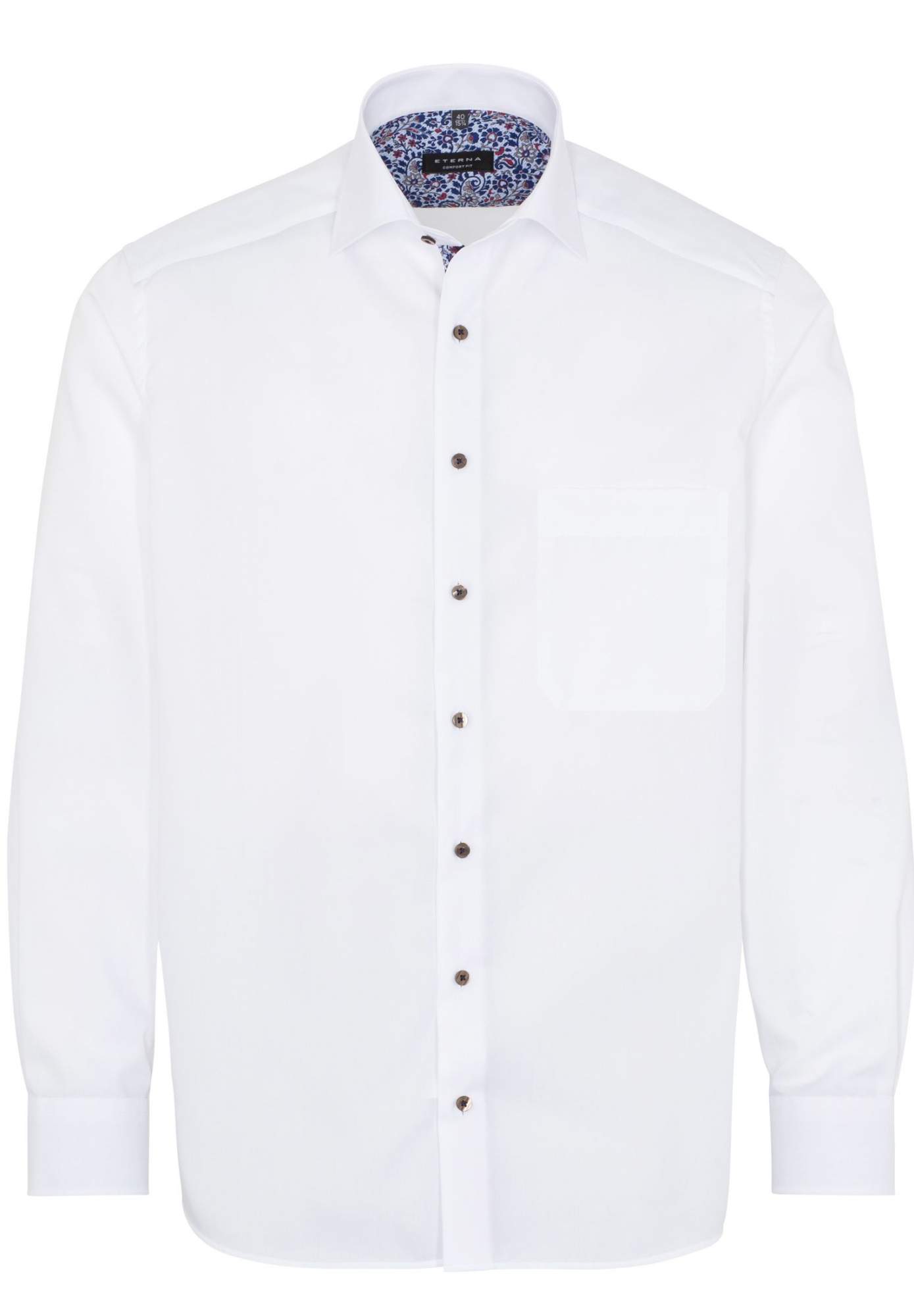 Рубашка мужская ETERNA 1300-00-E83K белая 41 - купить в Икона Стиля, цена на Мегамаркет