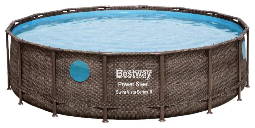 Каркасный бассейн Bestway Power Steel 56725 488x488x122 см