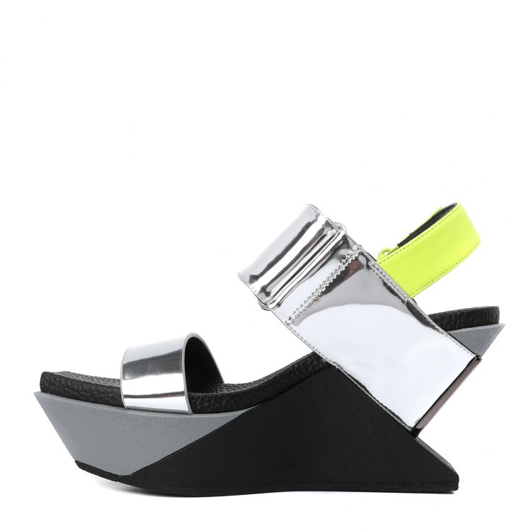 Босоножки женские United nude Delta Wedge Sandal серебристые 38 EU