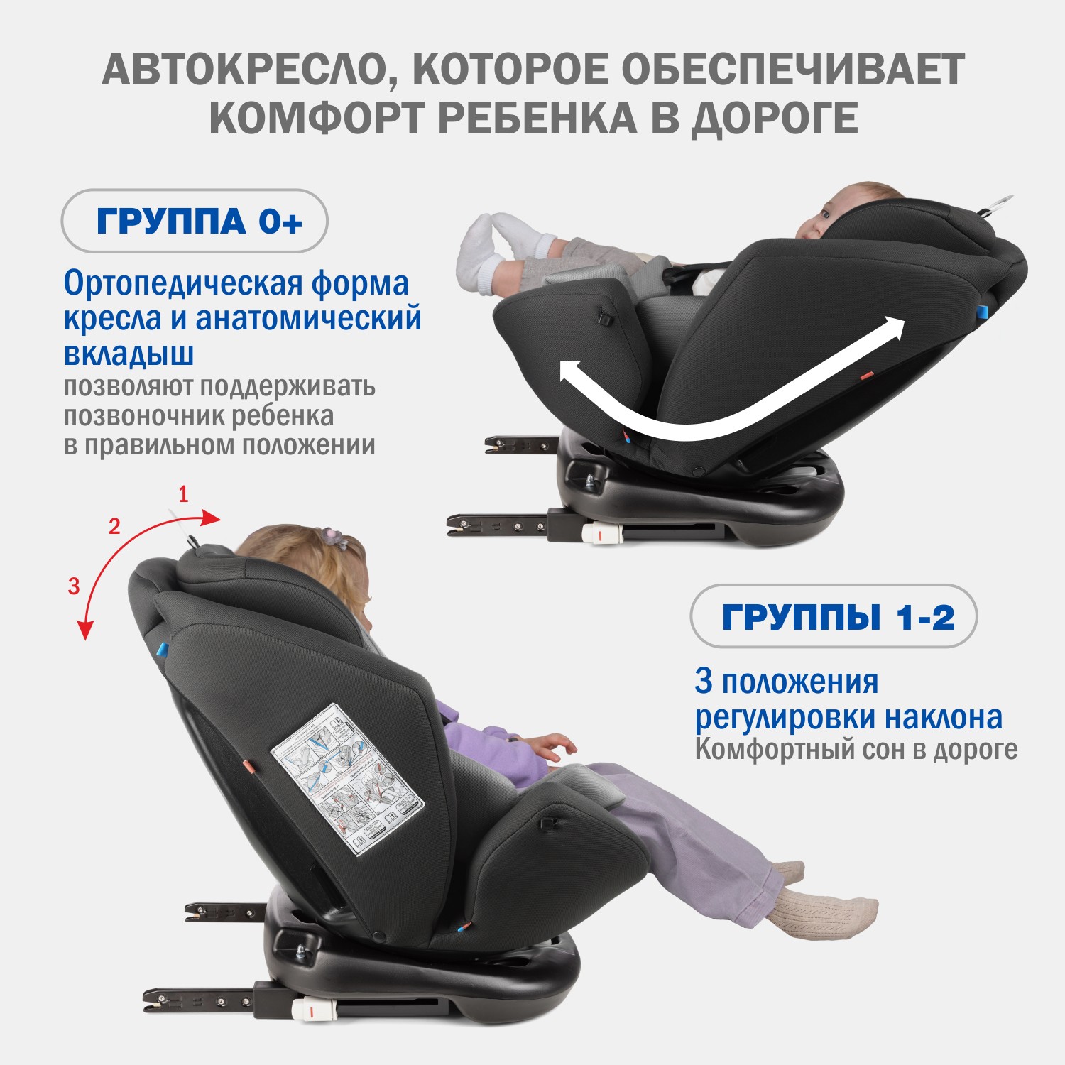 Отзывы о автокресло детское Siger Ультра IsoFix от 0 до 36 кг, темно-серый  - отзывы покупателей на Мегамаркет | автокресла KRES3911 - 600012910155