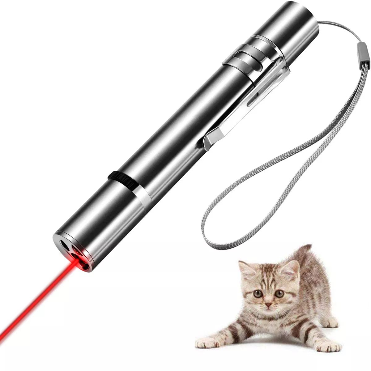 Лазерная указка 7в1 для кошек и собак, с USB зарядкой