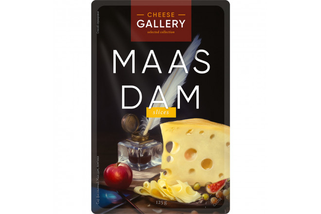 Сыр полутвердый Cheese Gallery Маасдам 45% 125 г