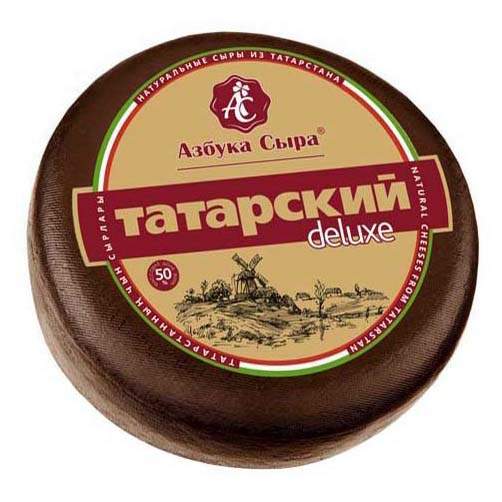Сыр полутвердый Азбука Сыра Татарский deluxe 45% 1,3 кг
