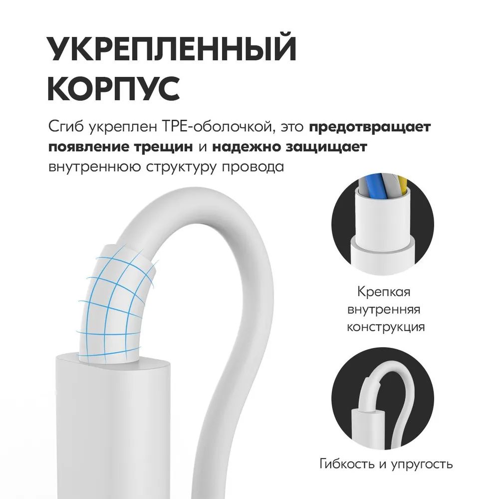 Кабель MAKINO Lightning - USB Type-C для iPhone/iPa/AirPods, быстрая  зарядка, 1 м, белый – купить в Москве, цены в интернет-магазинах на  Мегамаркет