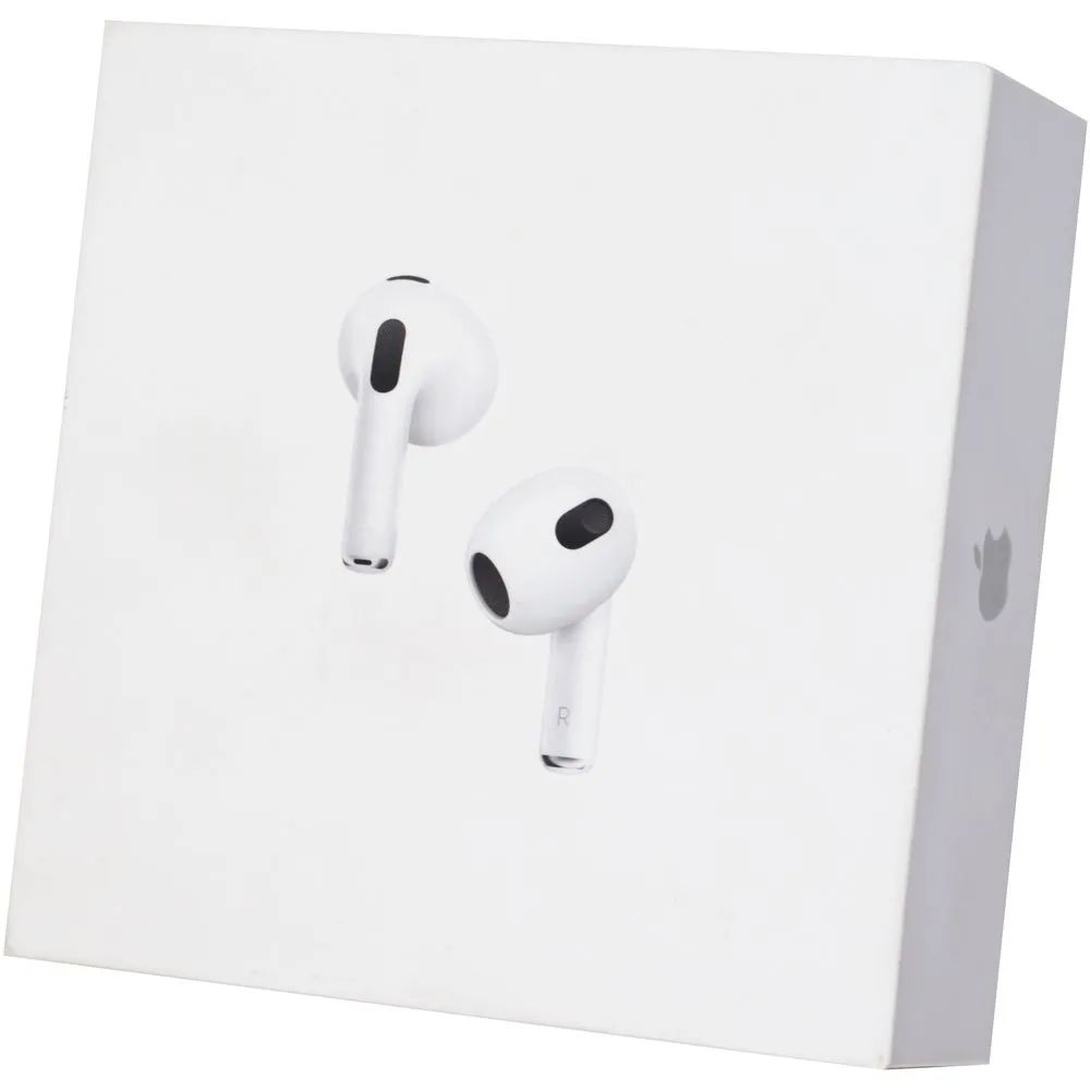 Беспроводные наушники True Wireless Apple AirPods (3-го поколения) с микрофоном, белые, купить в Москве, цены в интернет-магазинах на Мегамаркет