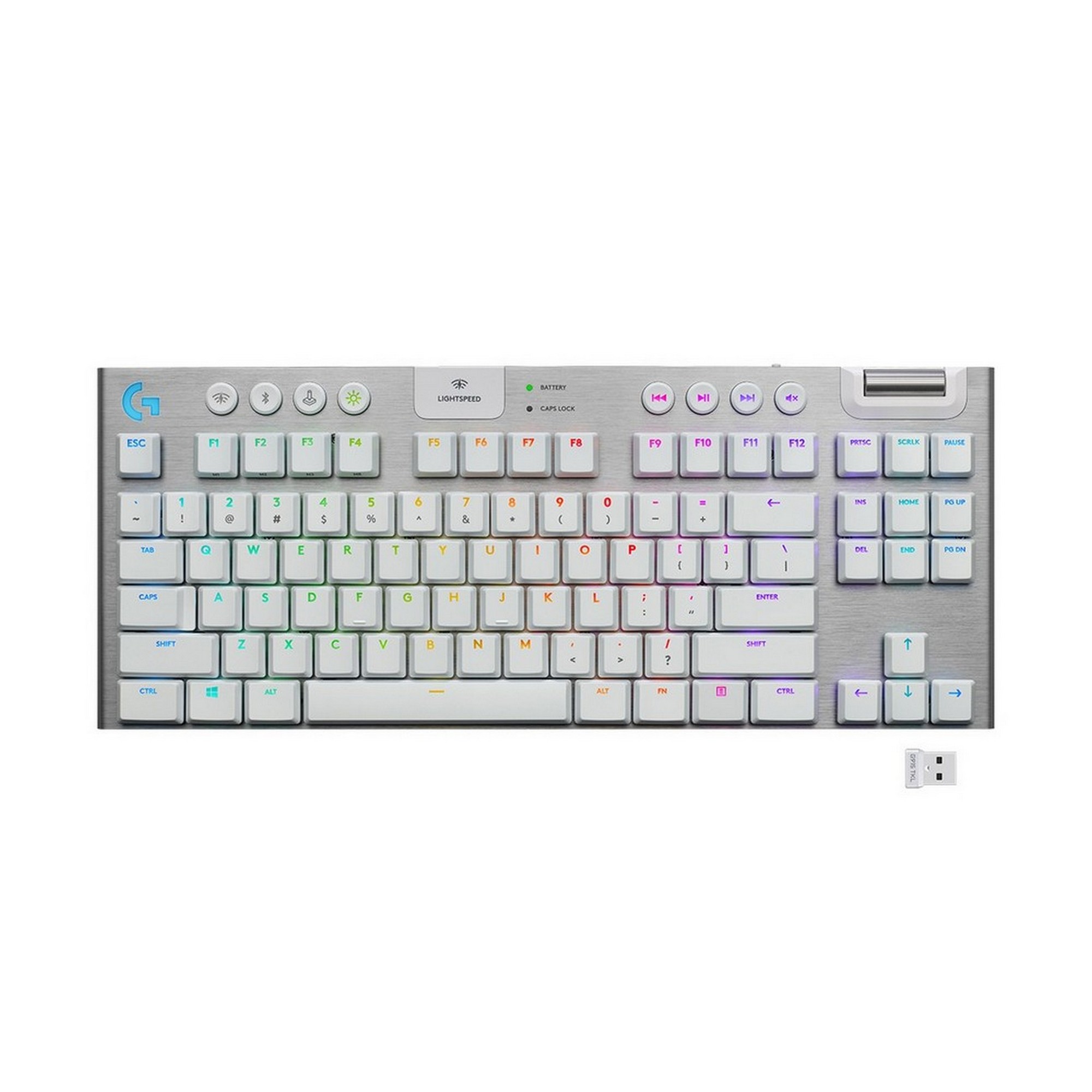 Проводная/беспроводная игровая клавиатура Logitech G915 White (920-010117), купить в Москве, цены в интернет-магазинах на Мегамаркет