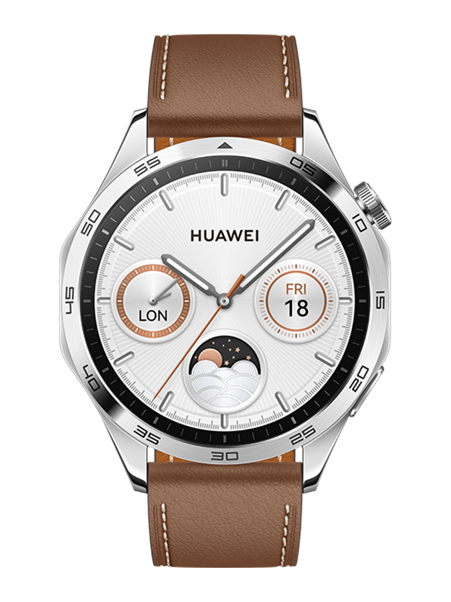 Смарт-часы Huawei Watch GT 4 серебристый/коричневый - купить в Kasla.ru,  цена на Мегамаркет