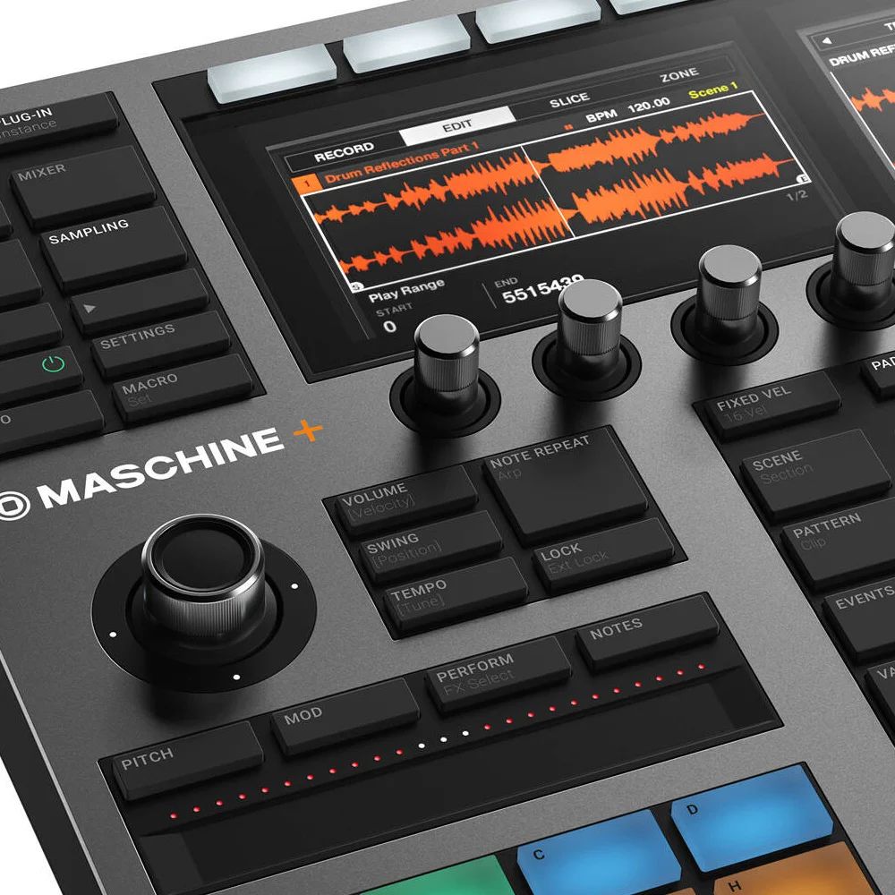 Native instruments Maschine Plus. Грувбокс. Грувбокс карманный.