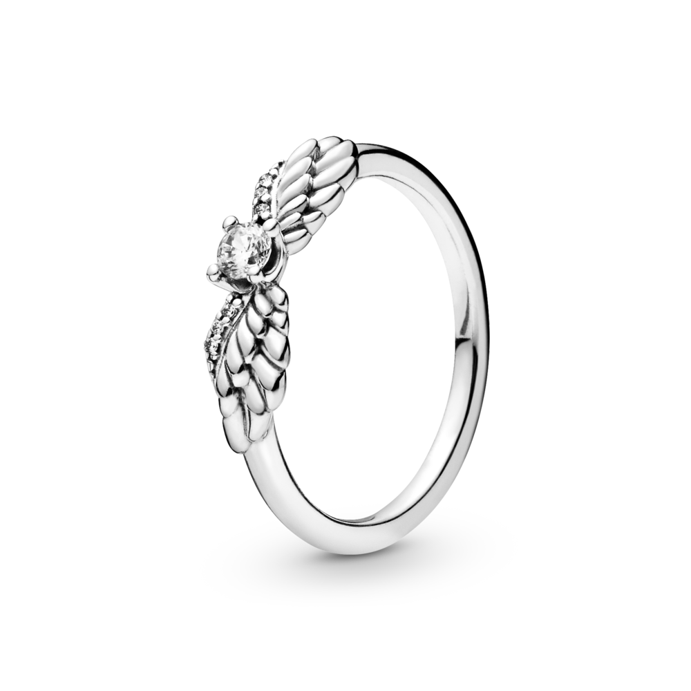 Кольцо из серебра с фианитом р. 15 Pandora 198500C01