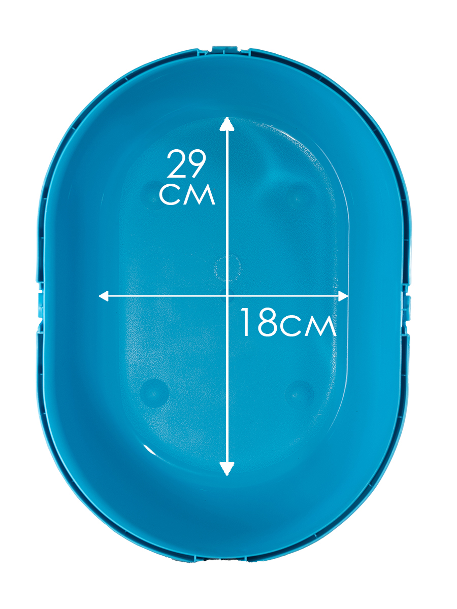 Переноска для грызунов Fauna International оранжевый, синий пластик 25x25x35 cм