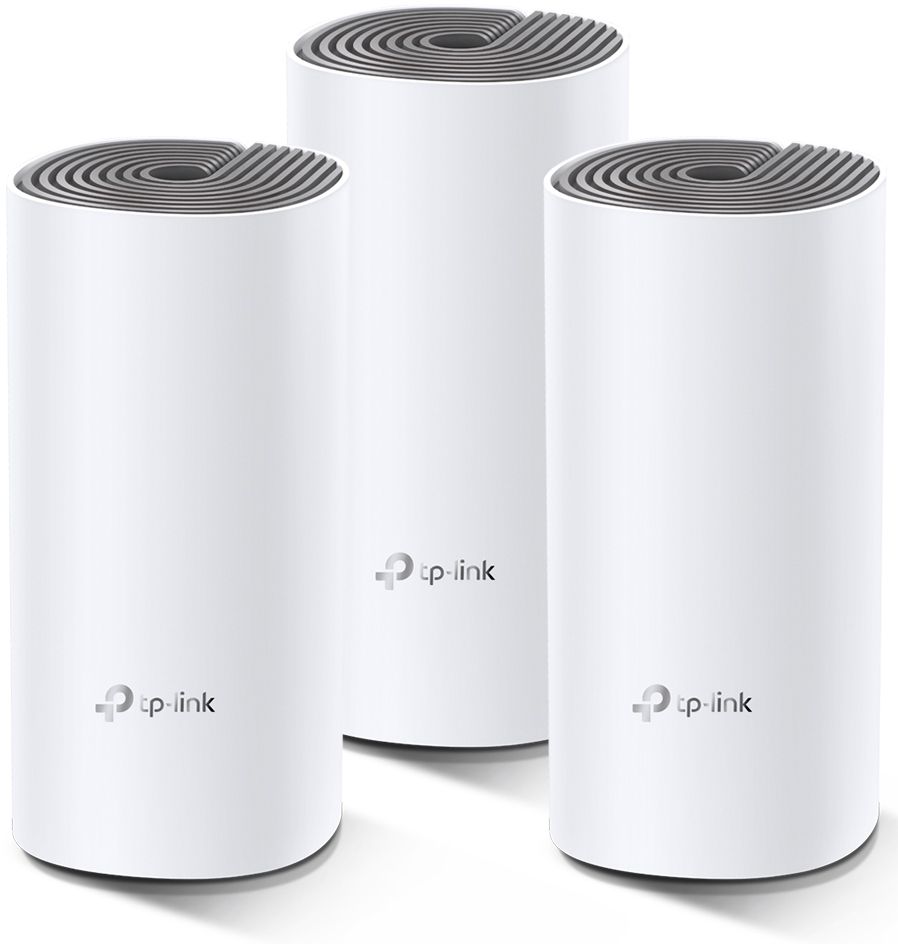 Бесшовный Mesh роутер TP-Link Deco E4 (3-PACK) AC1200 10/100BASE-TX White - купить в Мегамаркет Москва Томилино, цена на Мегамаркет