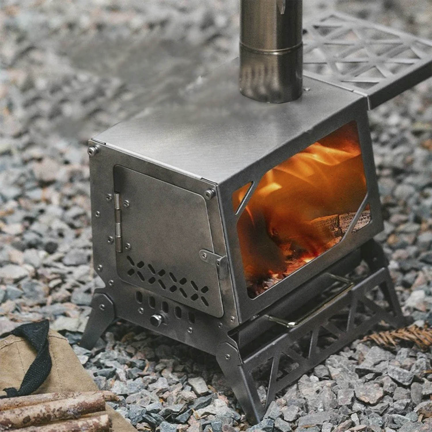 Печка Naturehike Ice Field Elf Firewood Stove Silver (Б/Р) - купить в Москве, цены на Мегамаркет | 100068641403